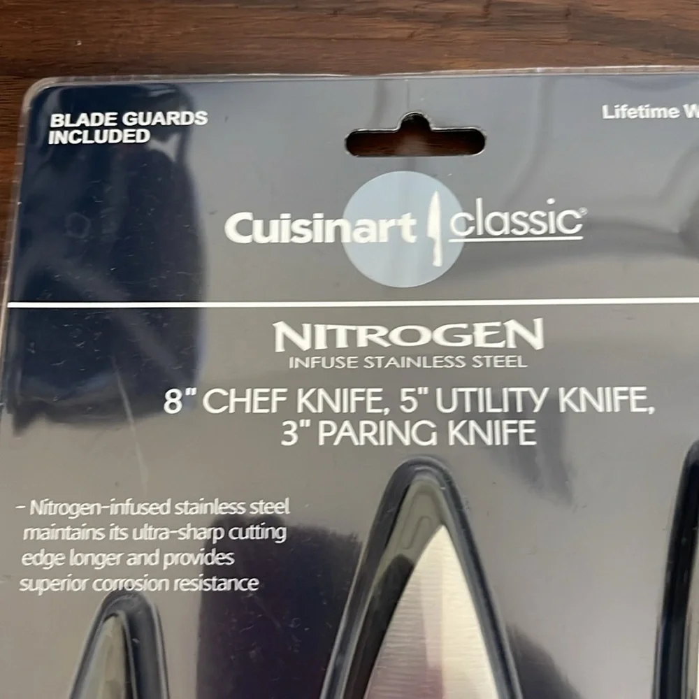 New Cuisinart Classic NITROGEN INFUSED Stainless steel Knife Set